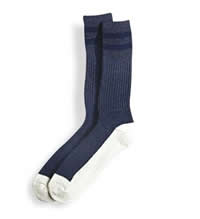 Pro Feet Cushioned Health Blue Crew - Large