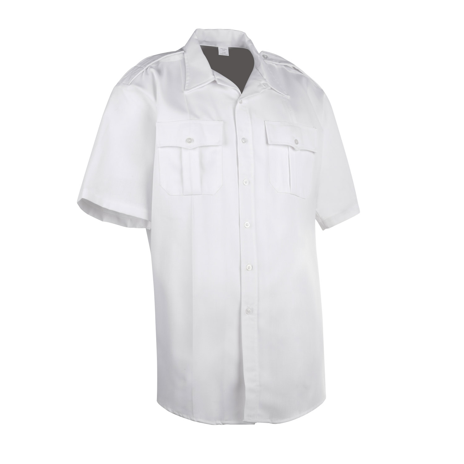 S/S WHITE TROPICAL DELUXE ALL WEATHER 65/35 DACRON POLYESTER/RAYON BLEND SHIRT